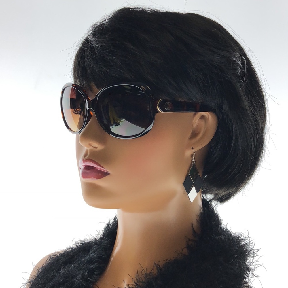 Oleg Cassini Big Round Tortoise Shell Frame Mediu… - image 5